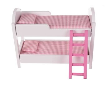 Veľký drevený domček so zariadením a led osvetlením - 15