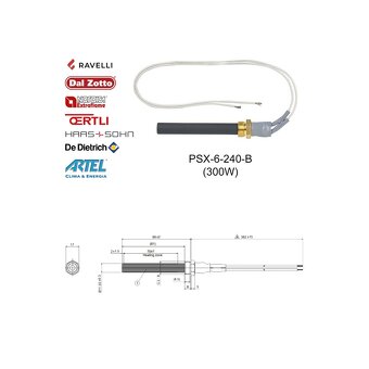 Zapaľovacie špirále (odporové zapalovače) pre peletové pece - 15