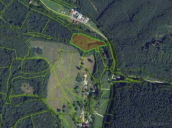 Na predaj krásny lesný pozemok Drietoma - Liešna, 6549m2 - 15