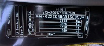 Ford Mondeo combi 1.6 TDCi, 85kW, r.v. 2011 - 15