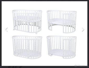 Rastúca houpajúca srdiečková postielka biela - 15