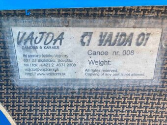 Predam rýchlostnú kanoe C1 pretekárska, Vajda - 15