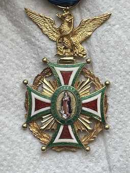 RÁD GUADALUPE Originálny Rytiersky kríž, 2. typ. (1853- Mexi - 15