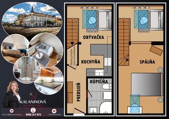 Predaj:1,5 izbový podkrovný mezonet, Košice-centrum, Štúrova - 15