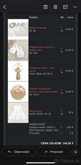 Set oblecenia / Saty na krst / svadbu / oslavu - 15