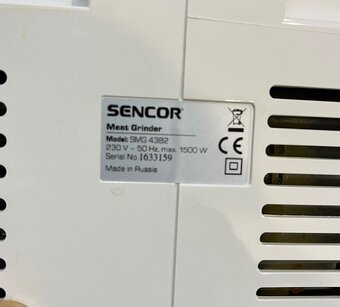 Sencor SMG 4382 mlynček na mäso, strúhač, odšťavo - 15