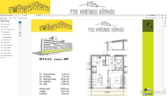 Kramáre, 2-izbový krásny slnečný byt 72 m2 + gar. státie. - 15