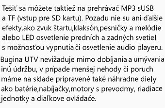 Detské elektrické autíčko UTV-MX - 15
