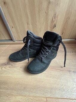 GEOX - čierne kožené jesenné topánky - 15