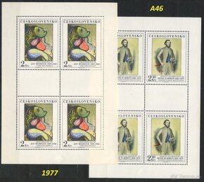 Poštové známky, filatelia: ČSSR 1945-92, aršíky - Umenie - 15