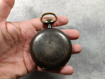 Obrovské 67mm, 200g kapesní hodinky REGULATEUR na díly - 15