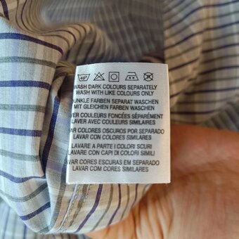 GANT colorado melange fialová pruhovaná košeľa kockovaná M - 15