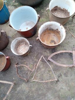 Liatinové hrnce smalt vedra - 15