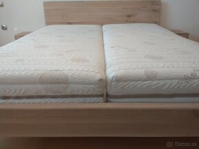 Dubová posteľ Elegant + 2 stolíky zdarma - 15