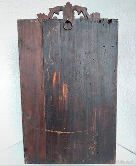 STAROŽITNÁ RUČNÁ DREVOREZBA / ÚLOŽNÁ SKRINKA / 19 x 36 x 67 - 15