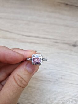 NOVE 3 strieborne 925 zasnubne prstene so zirkonmi - 15