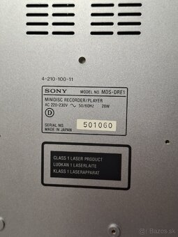 SONY MDS-DRE1 》MINIDISC 》rekordér/prehrávač minidiskov - 15