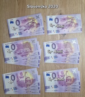 Na predaj - 0 Eurosuvenírové bankovky rôznych štátov sveta. - 15