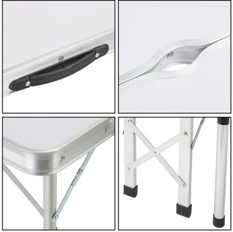 Skladaci kempingový set - 3 farby - zloženie do kufríka - 15