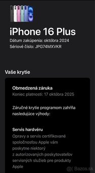 IPHONE 16 PLUS AKO NOVÝ✅ - 15