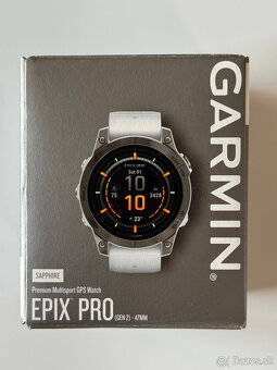Predám Garmin Epix Pro (Gen2) - 47 mm Sapphire Titanium - 15