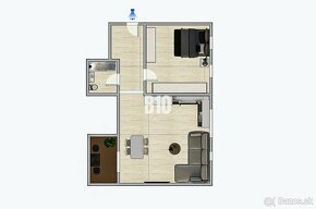 Príjemný 2 izbový byt s terasou - parkovacie miesto - nízke  - 15