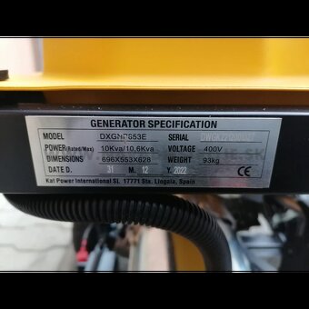 benzínová trojfázová elektrocentrála - 15