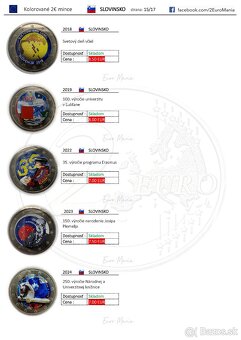 2 euro kolorovane mince - 15