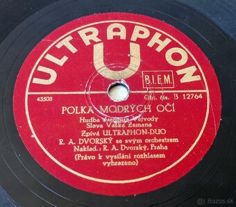R. A. Dvorský a jeho orchestr, 4 staré šelakové gramodesky - 15
