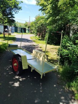 Predám vlečka, vozík príves za traktor Zetor malotraktor - 15
