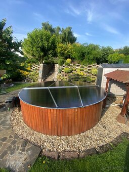 Zastrešenie bazéna 3,8m 4,2m 4,8m 7,2x3,3m prekrytie bazéna - 15