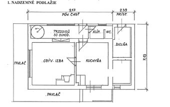 REKREAČNÁ CHATA S MUROVANOU PECOU A VEĽKOU TERASOU - 15
