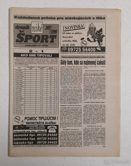 Staré noviny Denník Šport 3 - 15