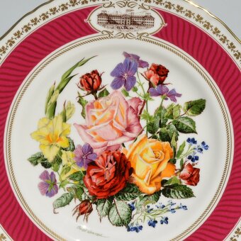 Krásne rozkvitnuté porcelánové taniere z Anglicka - 15