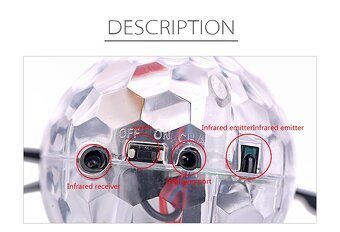 Helikoptéra na diaľkové ovládanie a disco guľa - 15