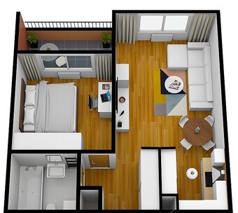 DOSTUPNÉ IHNEĎ: MODERNÝ 2i BYT s výhľadom na Staré Mesto - 15