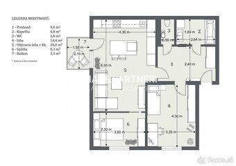 REZERVOVANÉ - 3 izbový byt s balkónom73m2,ul.Janouškova,Preš - 15