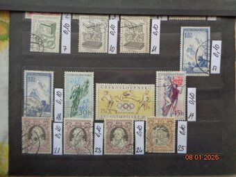 Poštové známky - ČESKOSLOVENSKO - 20 FOTO - 15