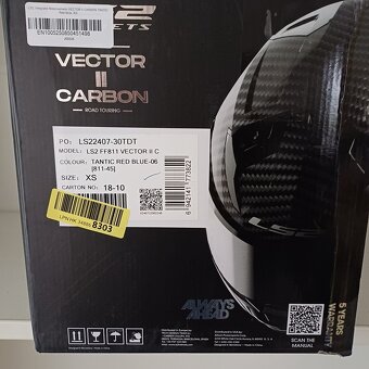 Silniční přilba Ls2 Vector II Carbon - 15