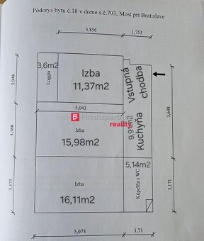 Rezervované - Štýlový 3-izbový byt pri Bratislave s lodžiou, - 15
