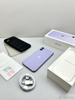 iPhone 11 PURPLE TOP STAV NOVÁ BATÉRIA - 15