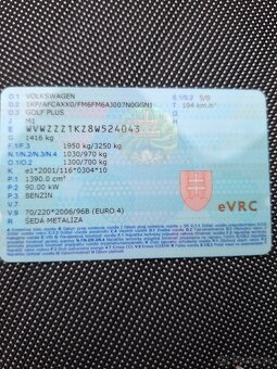 VW Golf plus 1.4 Tsi,  90 kw - 15