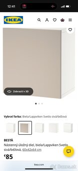 IKEA BESTÅ – rôzne skrinky a police (olivová/bledošedá) - 15