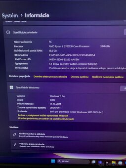 Herný Počítač, Ryzen 7 3700X, RX 5700 8GB, 16GB RAM - 15