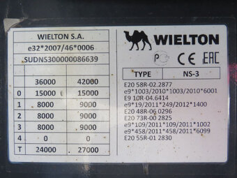 WIELTON NS-3K,Standard,XL Code,Zdv.náprava - 15