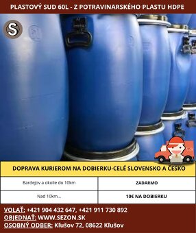 Plastové sudy,plastový sud na kvas,na vodu CELÉ SLOVENSKO❗ - 15