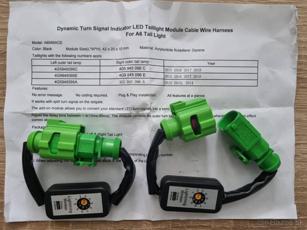 LED Moduly zadné dynamické smerovky Audi led modul - 16