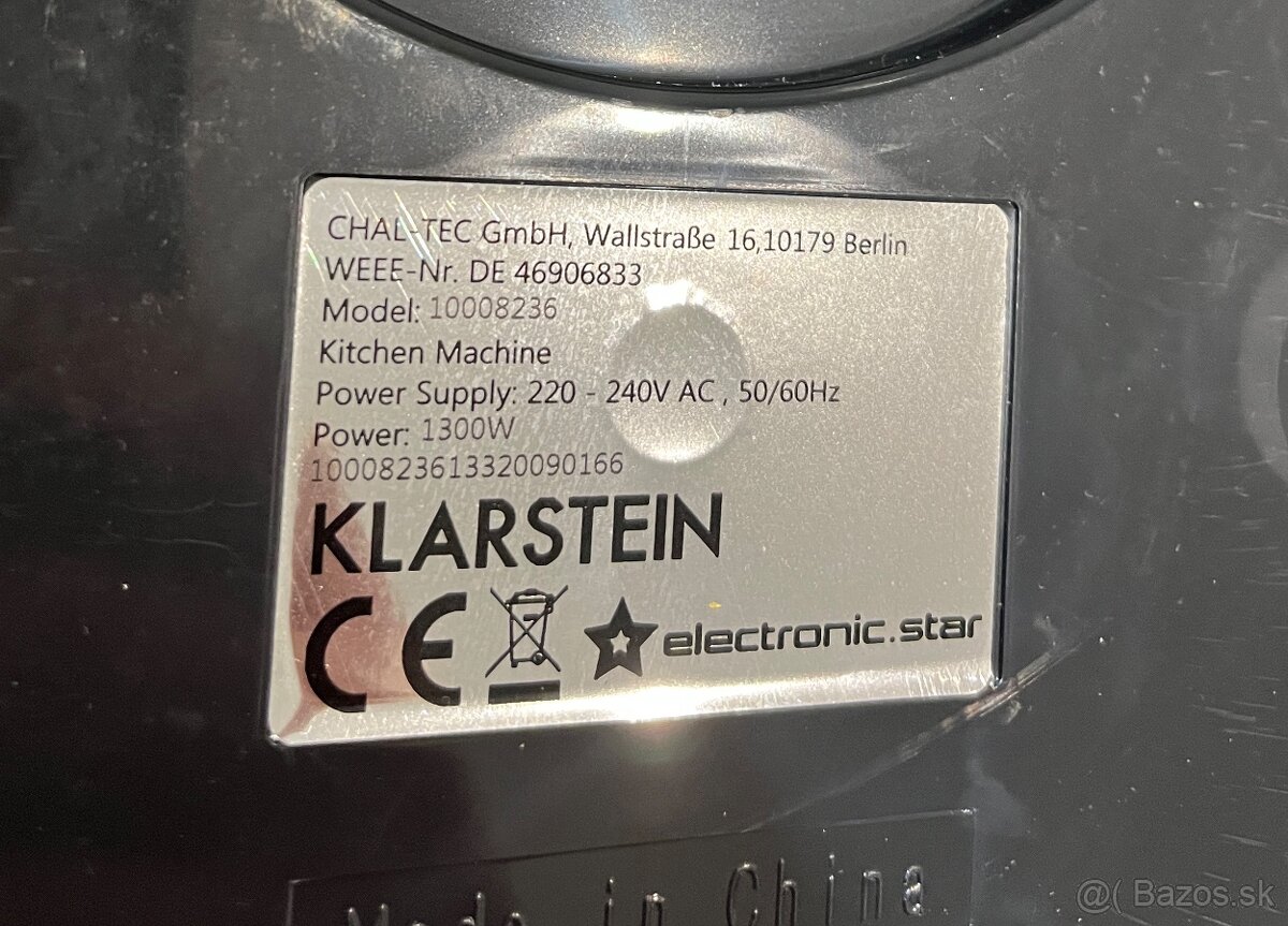 Klarstein Lucia 1300w kuchynský robot - 16