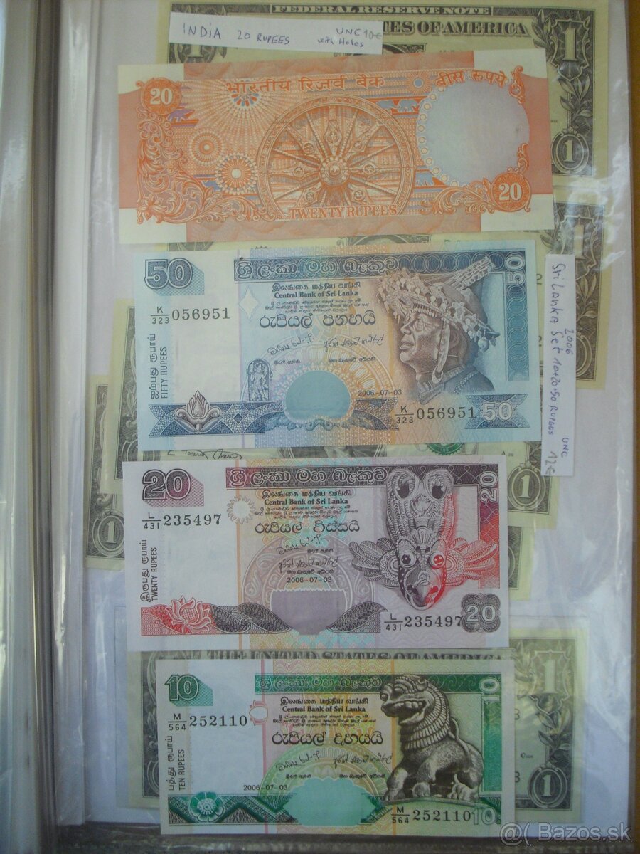 predam sety bankoviek UNC zberatelska kvalita zahranicie - 16