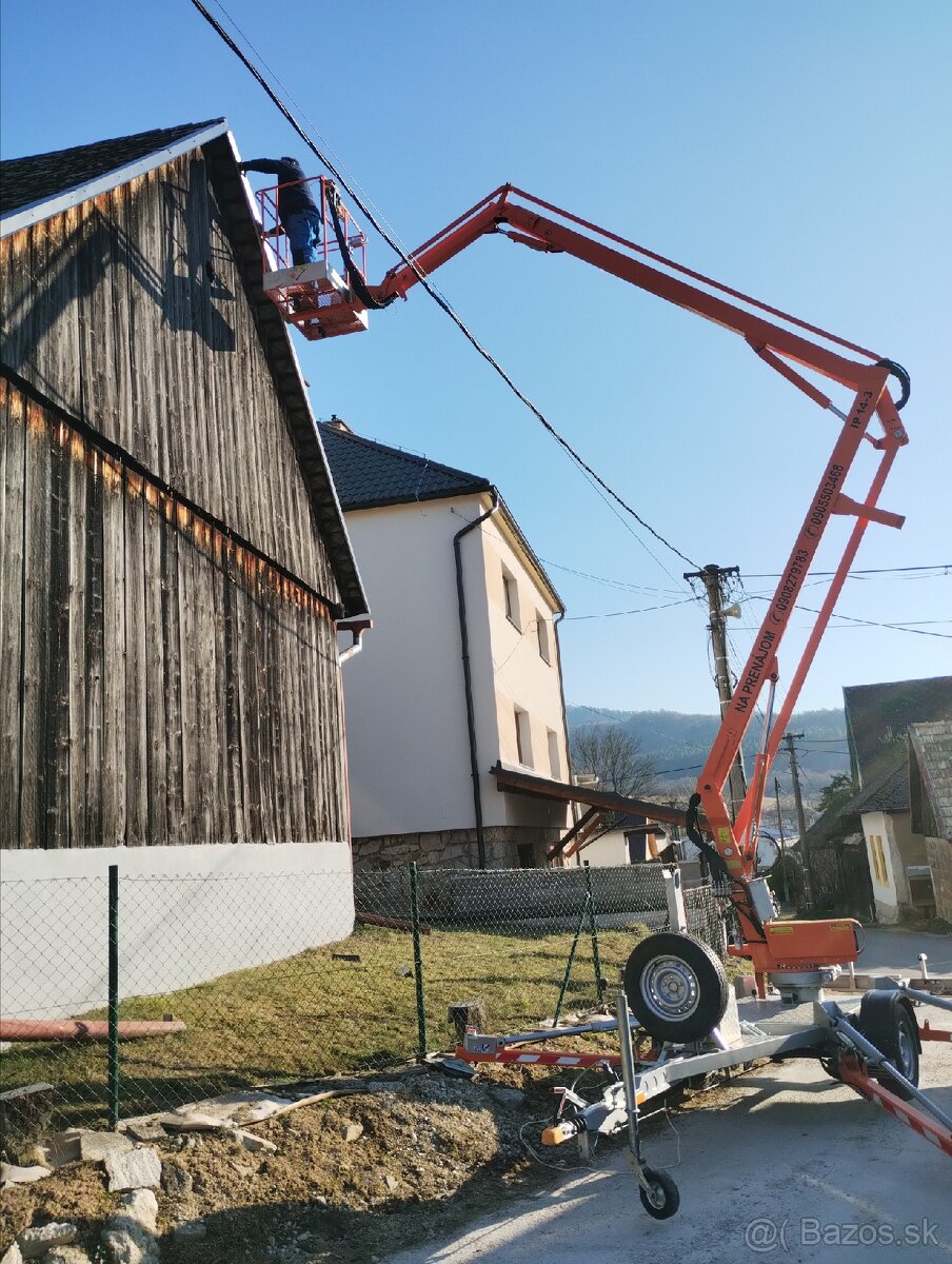 Prívesna pracovná plošina 14m - 16